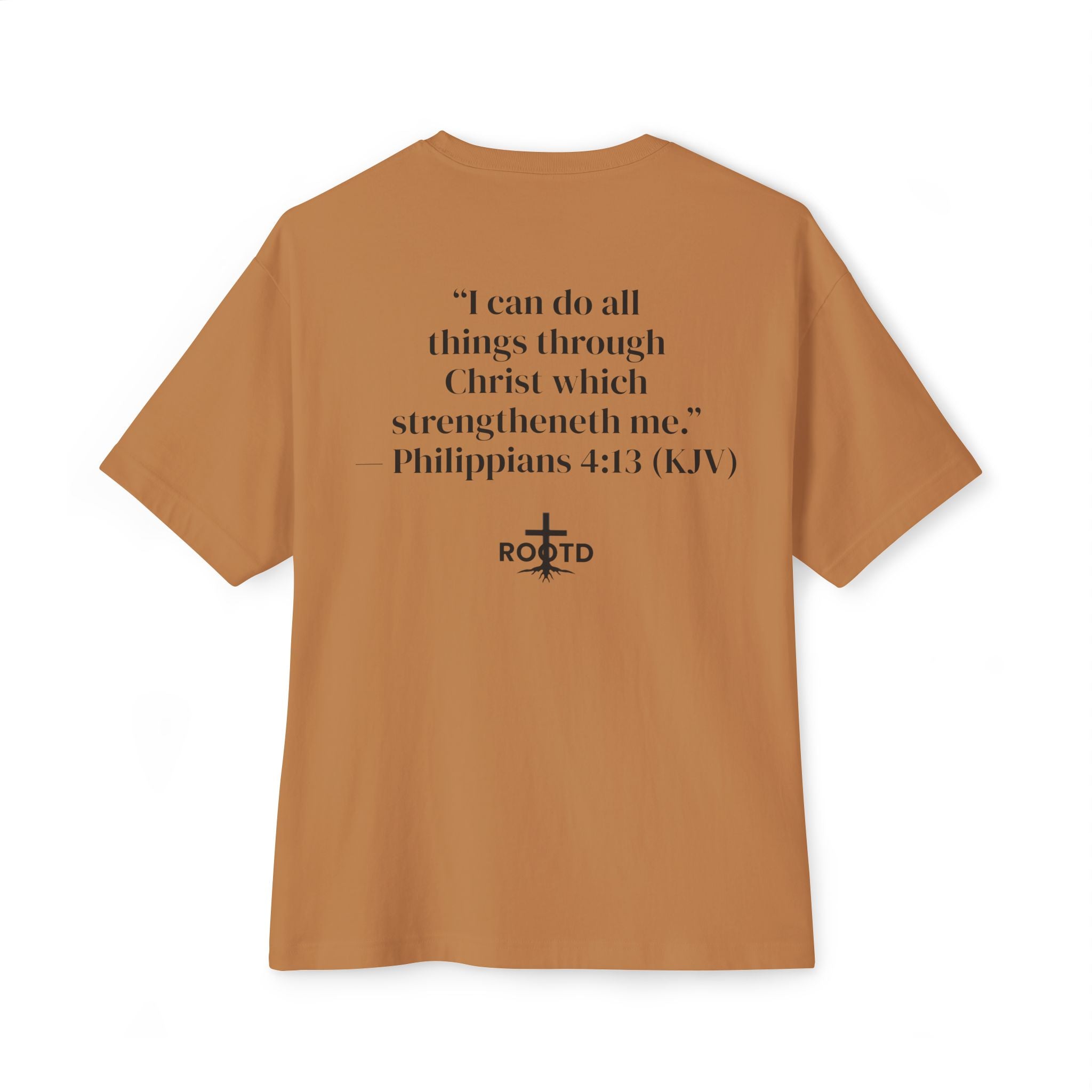 Built Within Oversized Tee - Philippians 4:13 Inspirational Christian T-Shirt