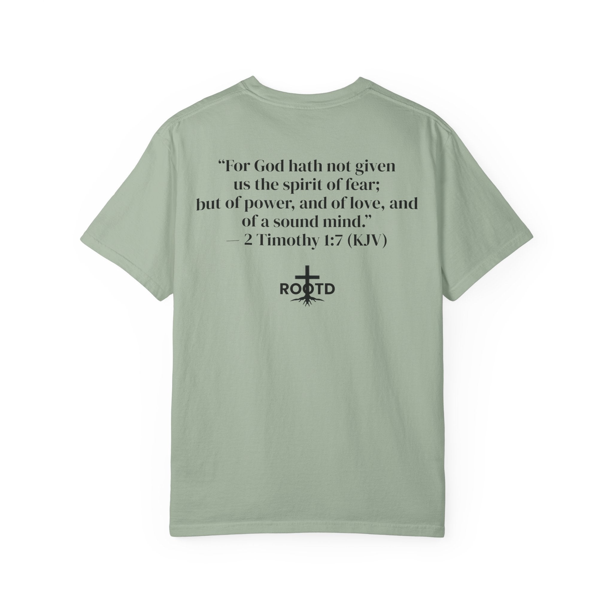 Discipline Over Motivation Christian T‑Shirt — 2 Timothy 1:7 Scripture Tee