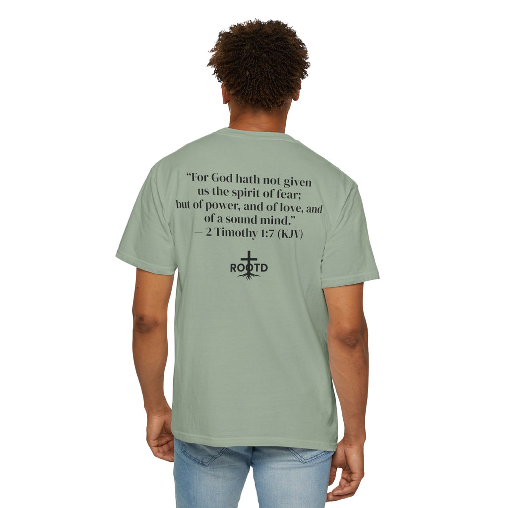 Discipline Over Motivation Christian T‑Shirt — 2 Timothy 1:7 Scripture Tee